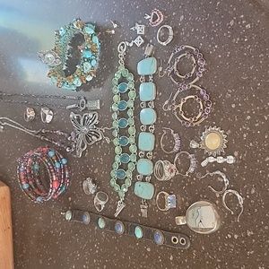 Misc jewelry sterling silver and turquoise